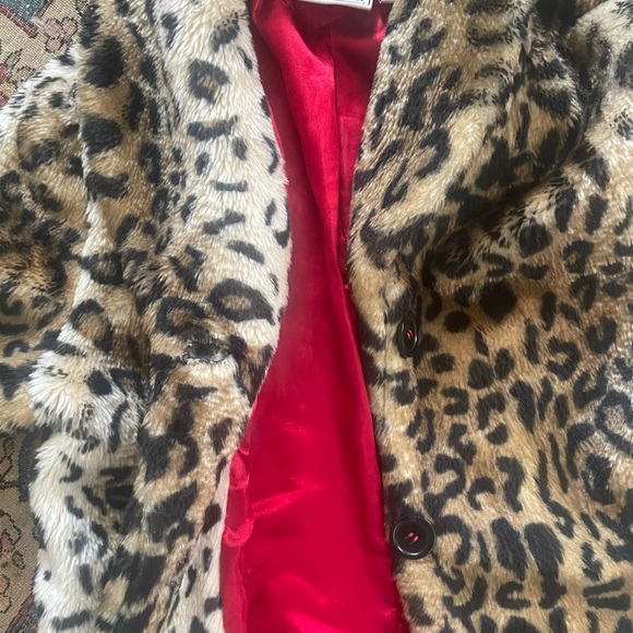 Amy Byer Animal Print Teddy Jacket - Picture 2 of 3